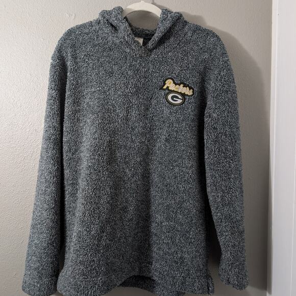 Green Bay Packers Gray Hoodie Sweater - Picture 1 of 4